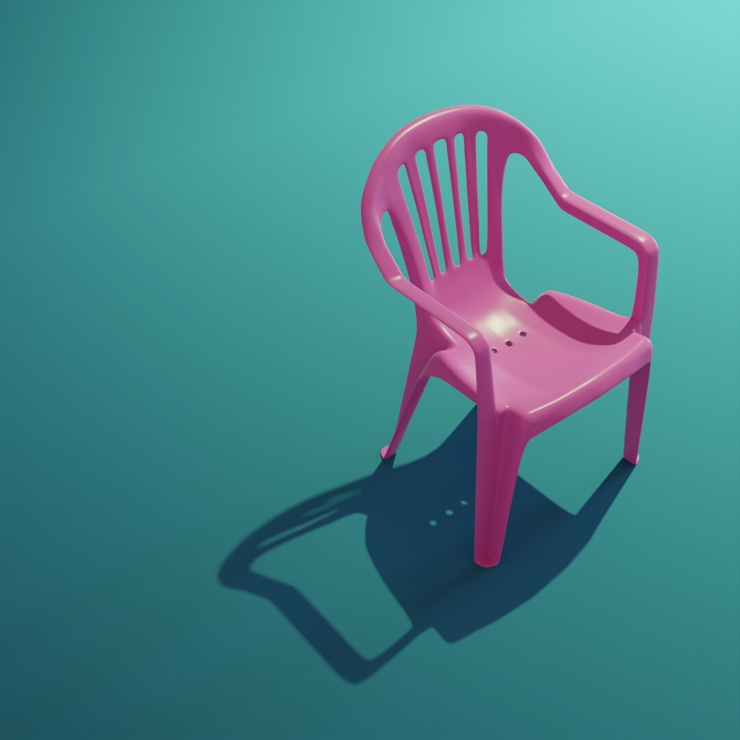 ArtStation - Monobloc chair