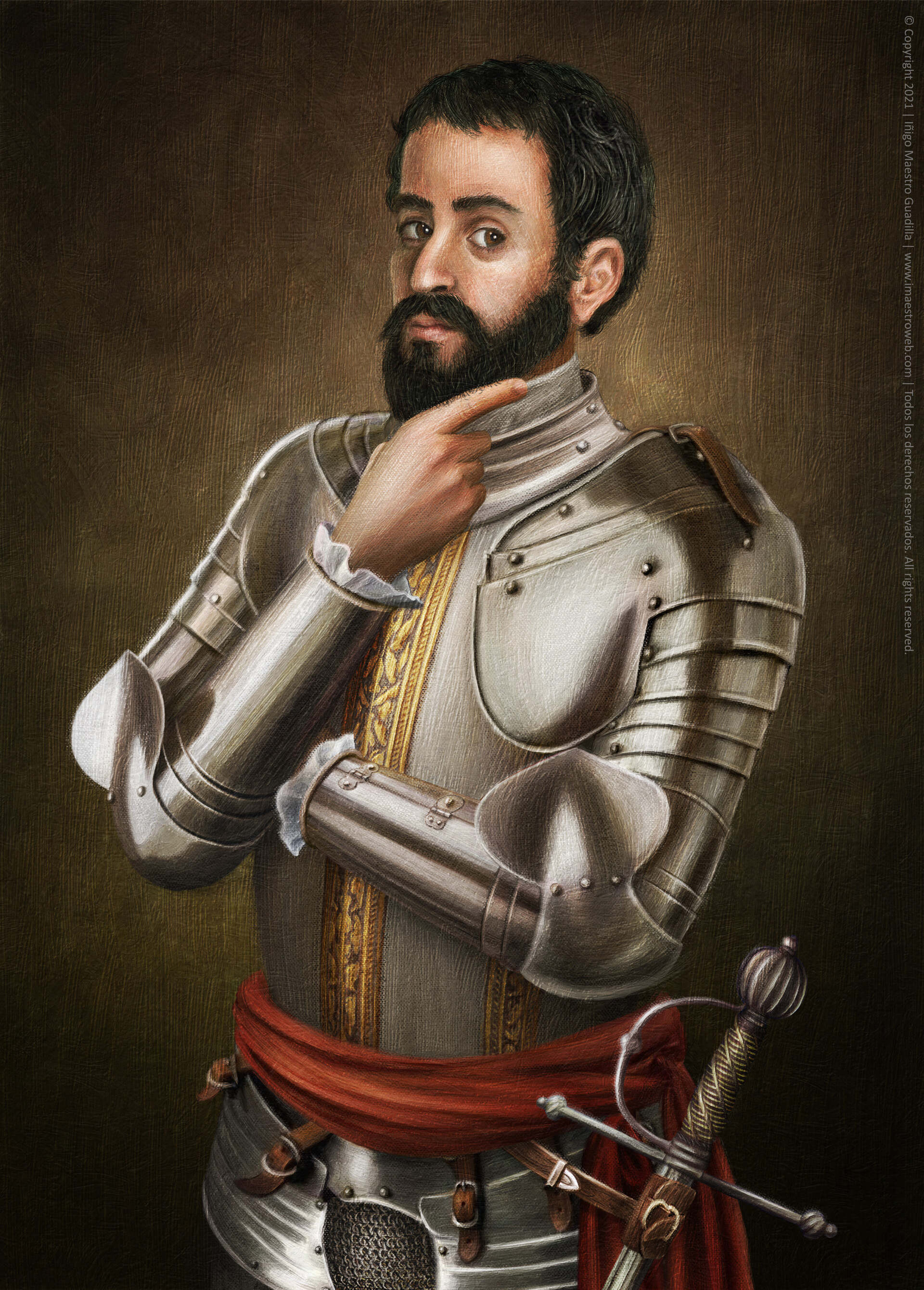 ArtStation - Portrait Of Hernando De Soto