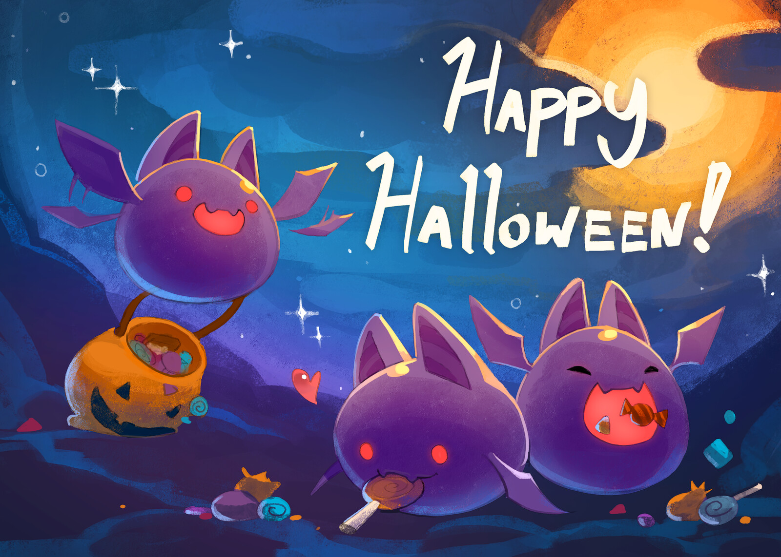 The bat slimes are so cute fr