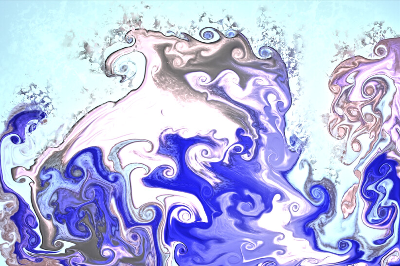 Purchase version 5 prints here:  https://donlawrenceart.artstation.com/store/prints/bg8oZ/purple-and-light-blue-fluid-pour-abstract-art-5