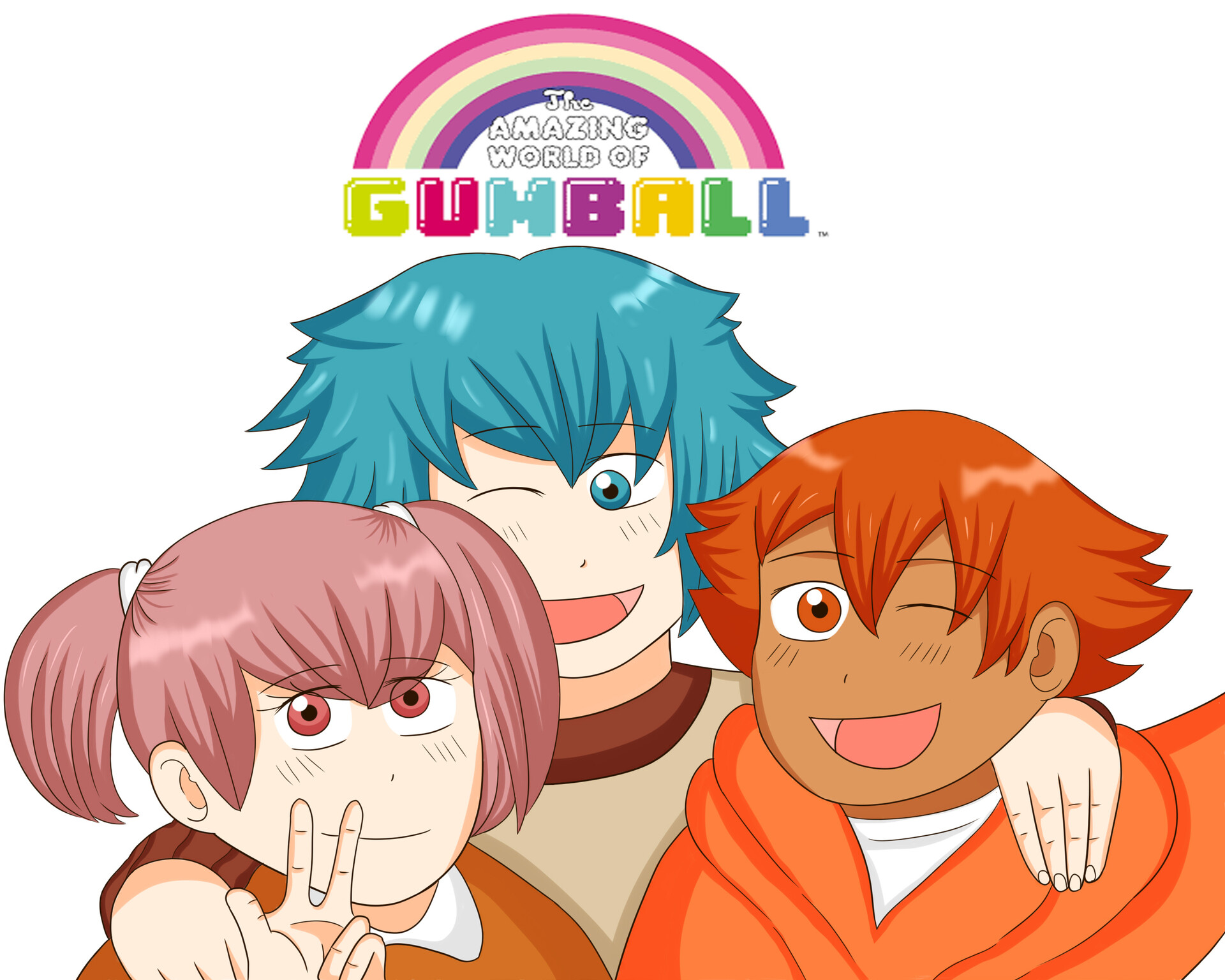 the amazing world of gumball in anime