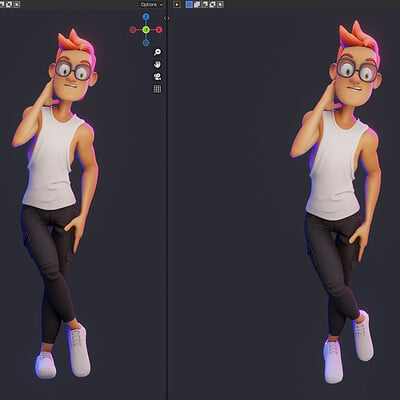 Rigged Character using Blender