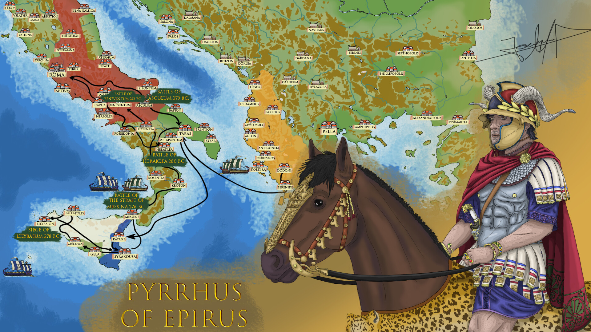 ArtStation Enemies of Rome Pyrrhus king of Epirus