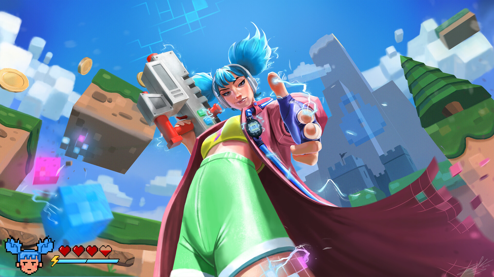ArtStation - Arcade Zeri (League of Legends Fan Art)