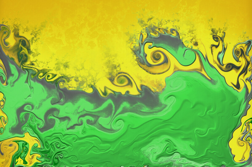 purchase version 3 prints here:  https://donlawrenceart.artstation.com/store/prints/P6KAO/yellow-and-green-fluid-pour-abstract-art-3