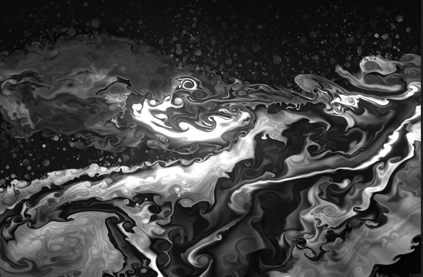 purchase version 4 prints here:  https://donlawrenceart.artstation.com/store/prints/Bdzbe/black-and-white-fluid-pour-abstract-4