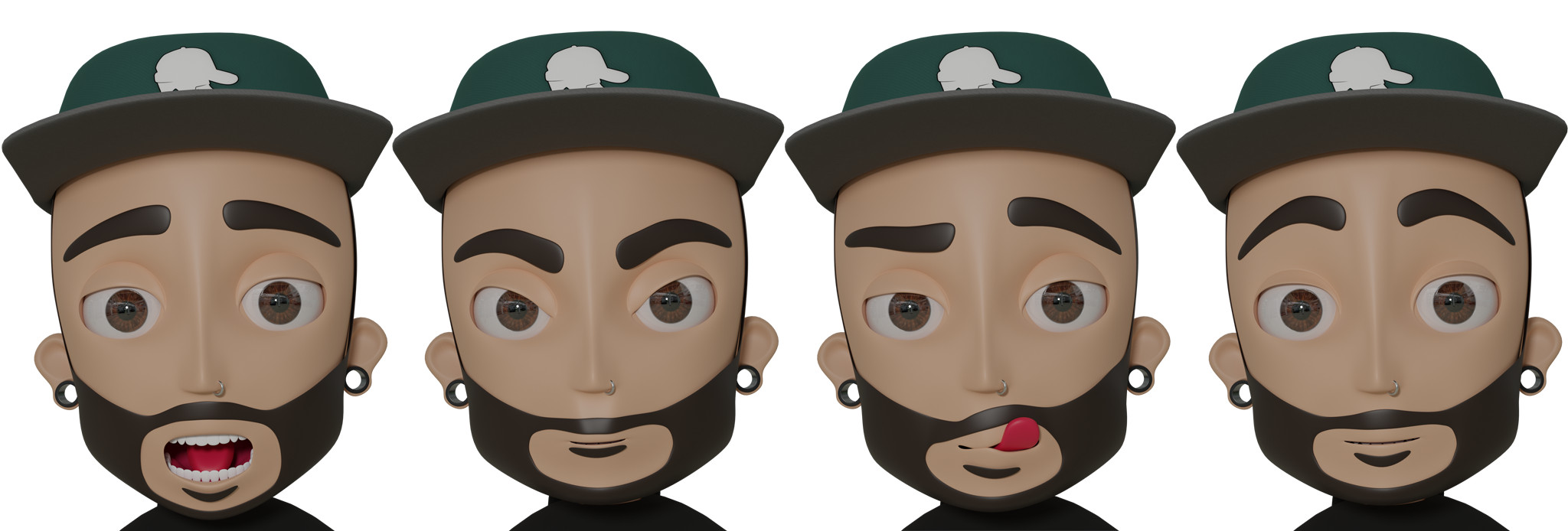 Using shape keys for facial expressions 