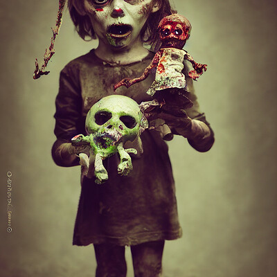 Dark philosophy darkphilosophy zombie child holding a voodoo doll a86f9fdc 3508 496d 82b1 6387e9f5df5d