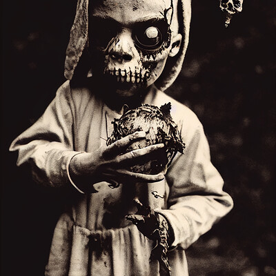 Dark philosophy darkphilosophy zombie child holding a voodoo doll bce2ce9a 167e 4c10 966d f7c88e7bd088