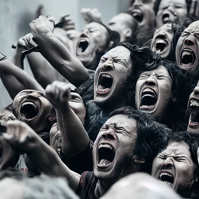 Dark philosophy darkphilosophy group of humans screaming in rage and pain 2a44e622 7085 420d b907 088b21e0ce3a 1