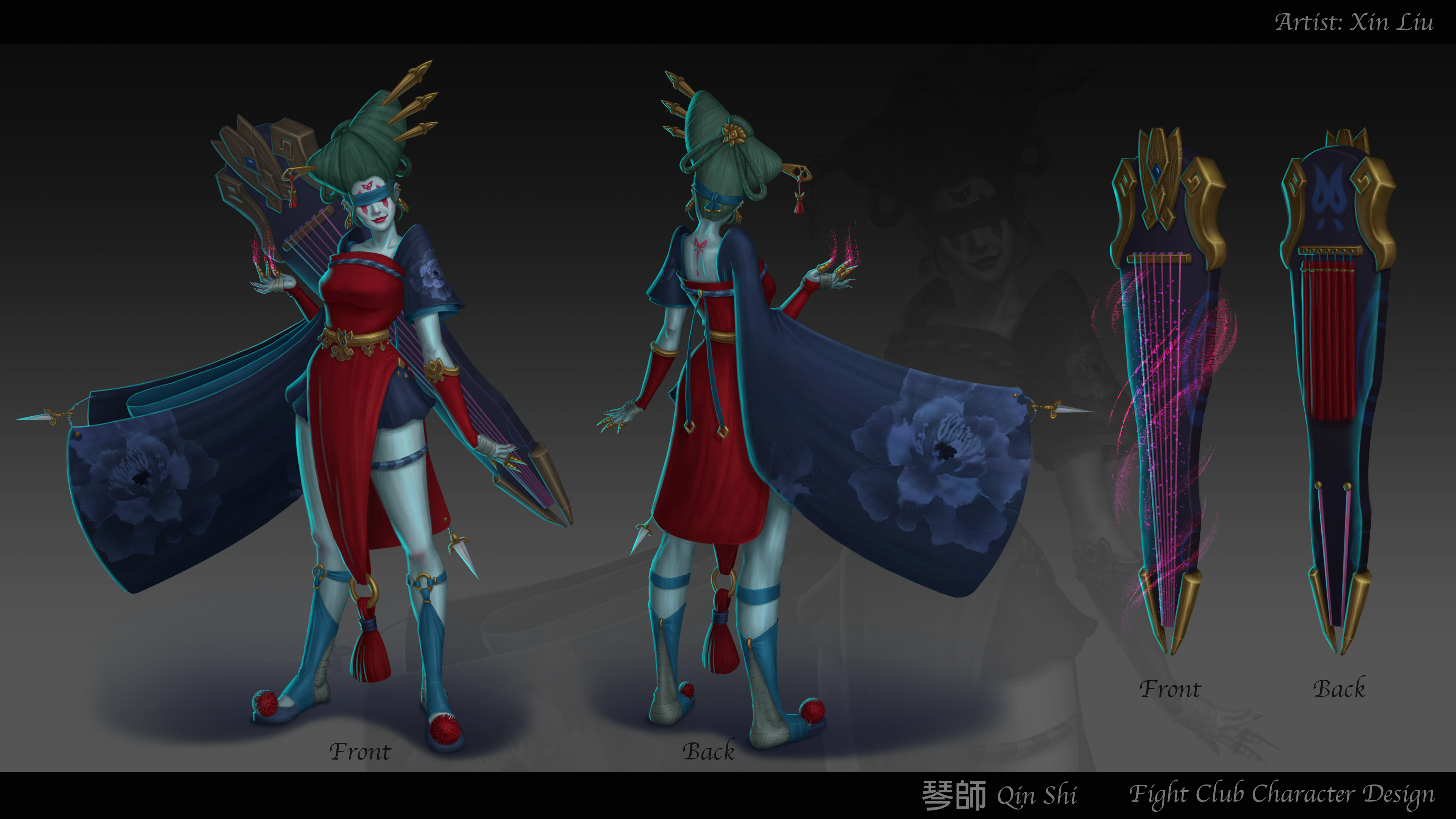 Fight Club Character Design_Qin Shi