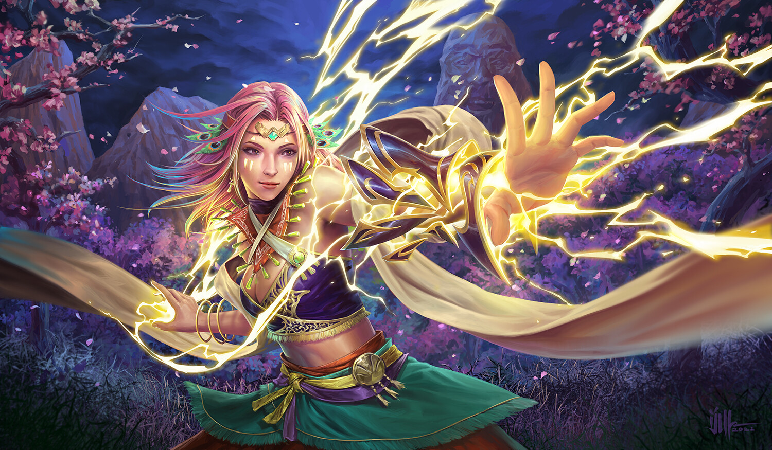 ArtStation - Shock Charmer Playmat