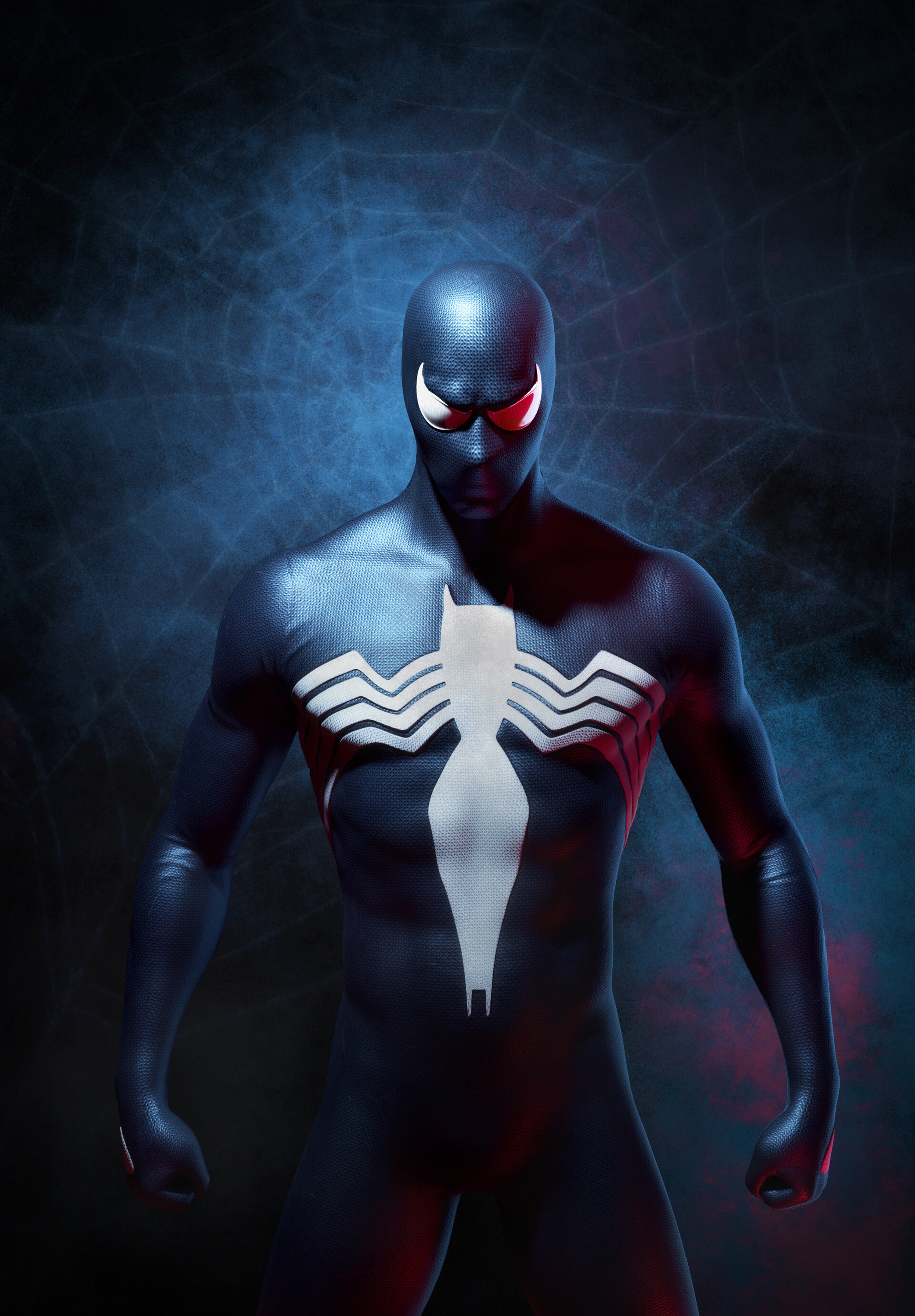 Spiderman back in shop black