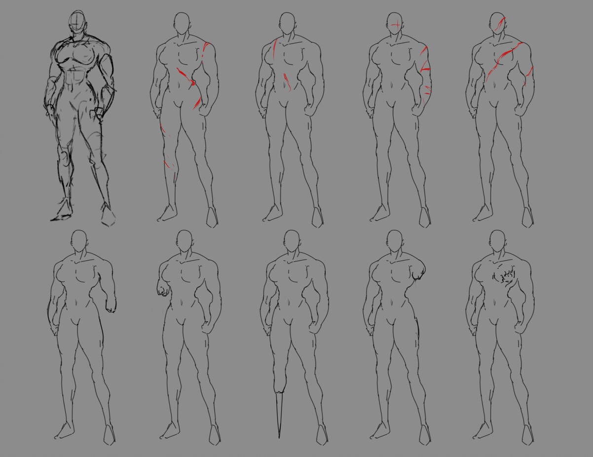 These body variations is where I generated the idea for her breast to be injured.
