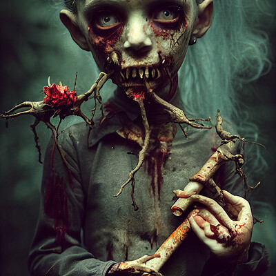 Dark philosophy darkphilosophy zombie children smoking by nicoletta ceccoli mar 39f64b05 37ca 48b3 8291 6887cc66e8ba