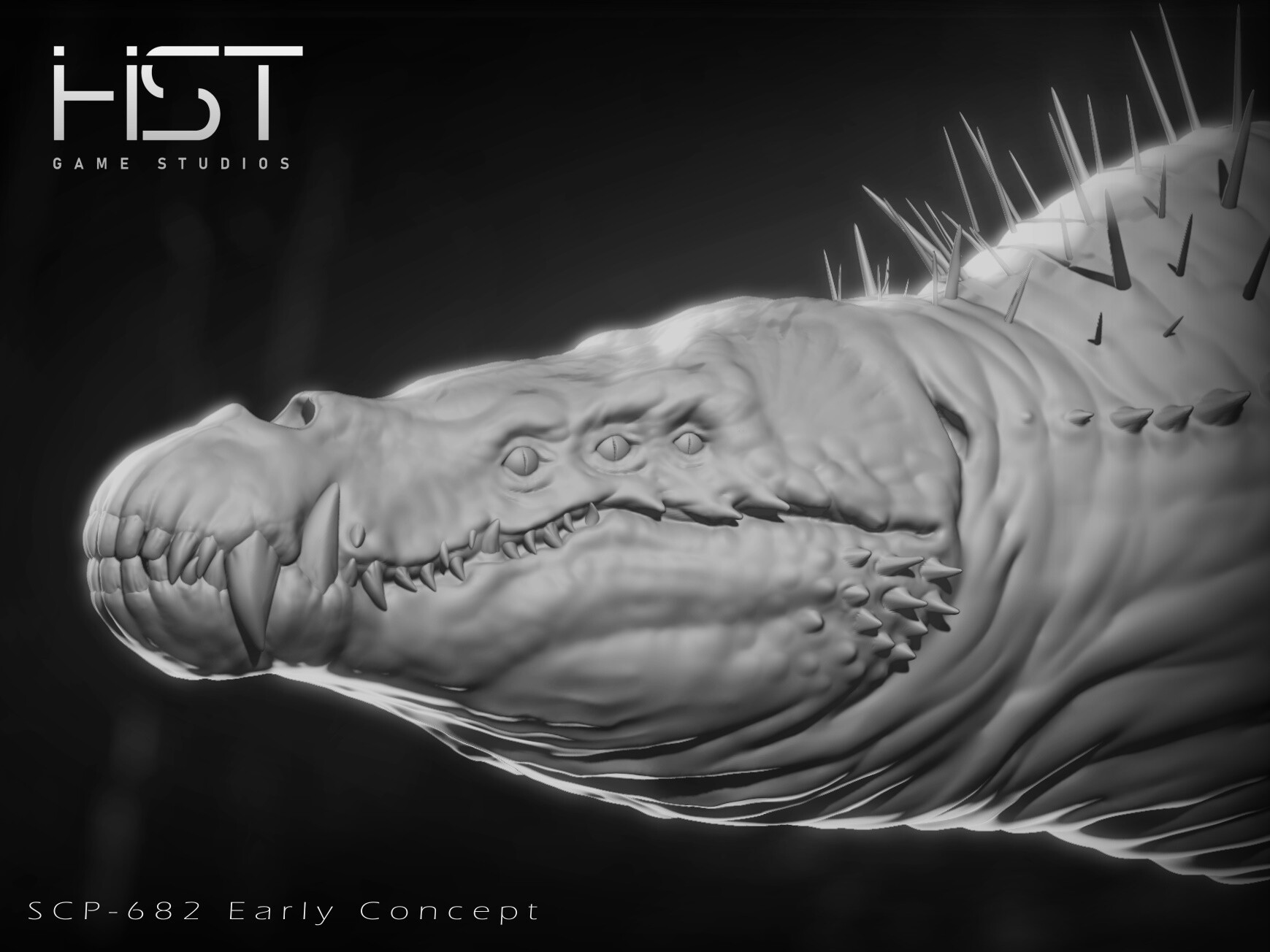 ArtStation - SCP 682 Hard to Destroy Reptile