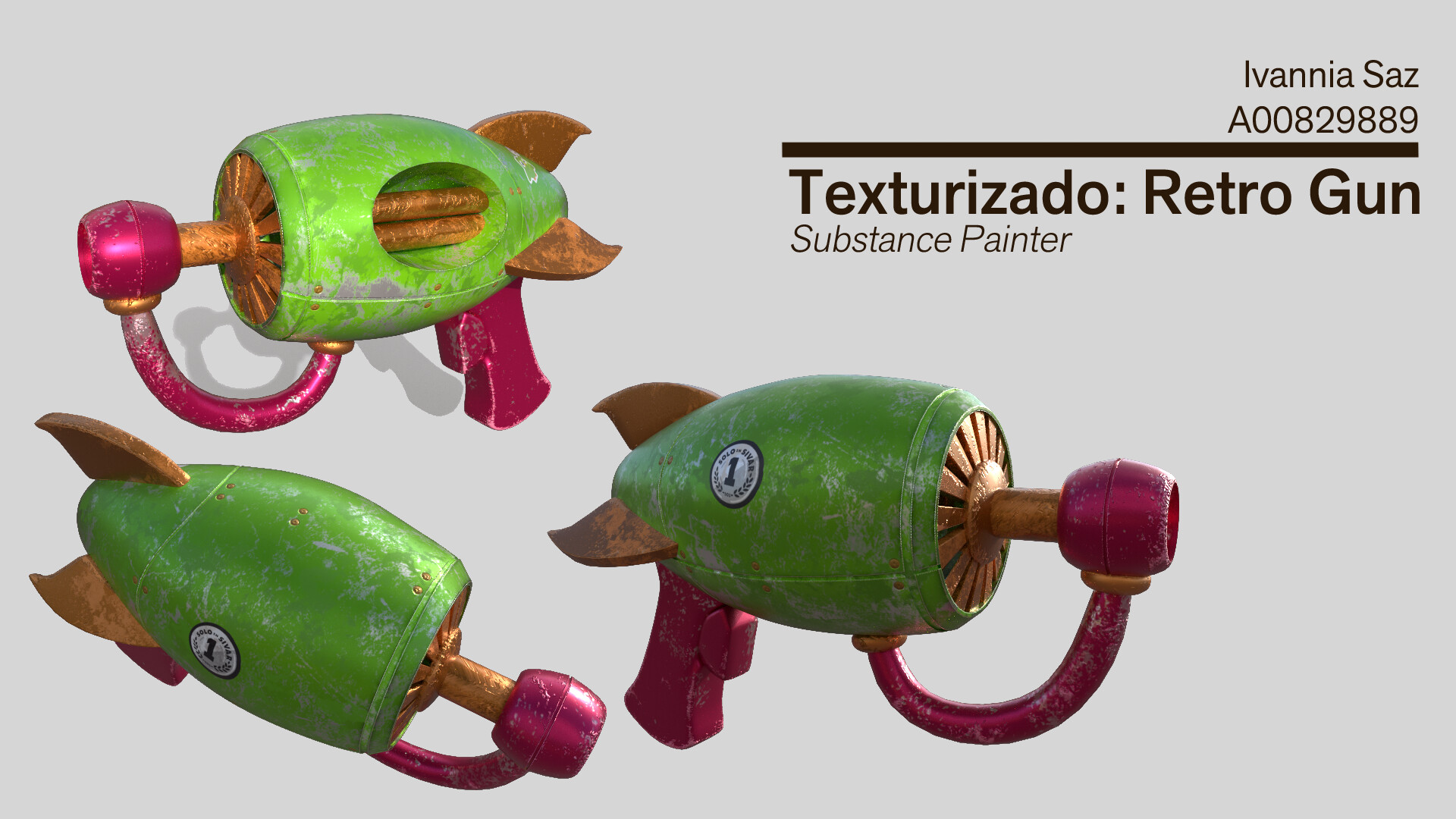 ArtStation - Texturing a Retro Gun