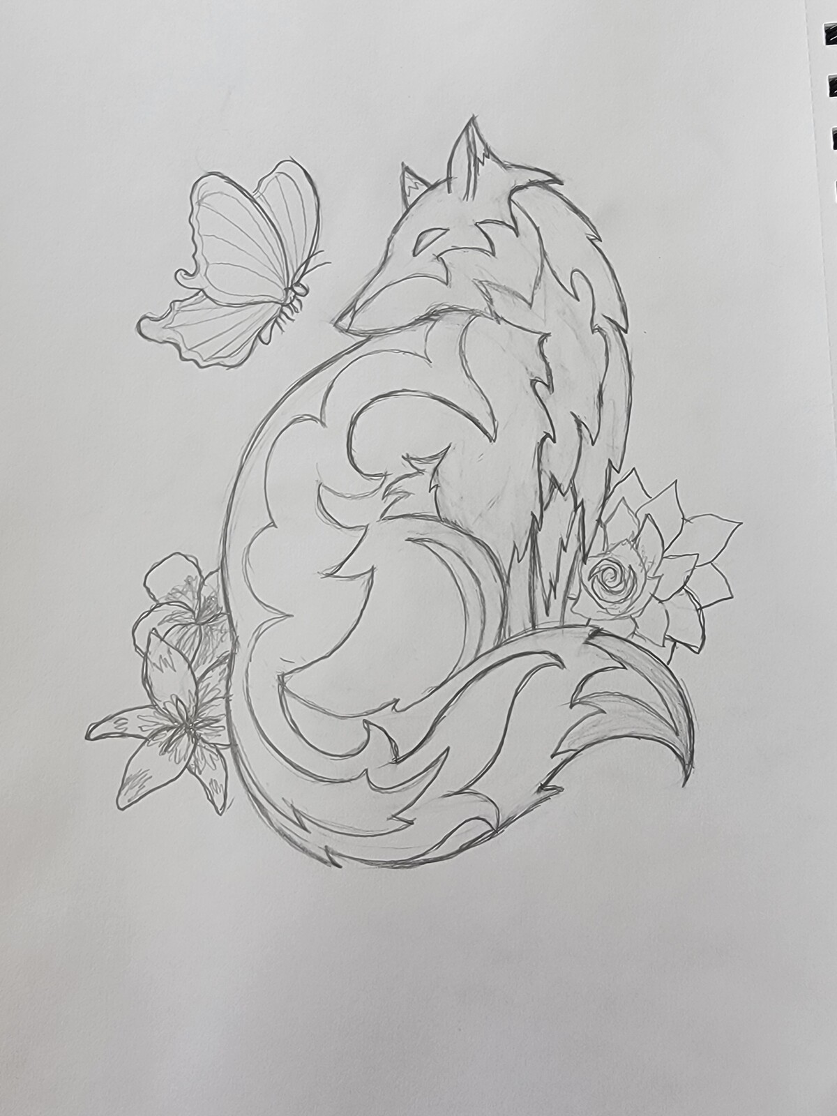 Ethereal Reynart - Initial sketch.