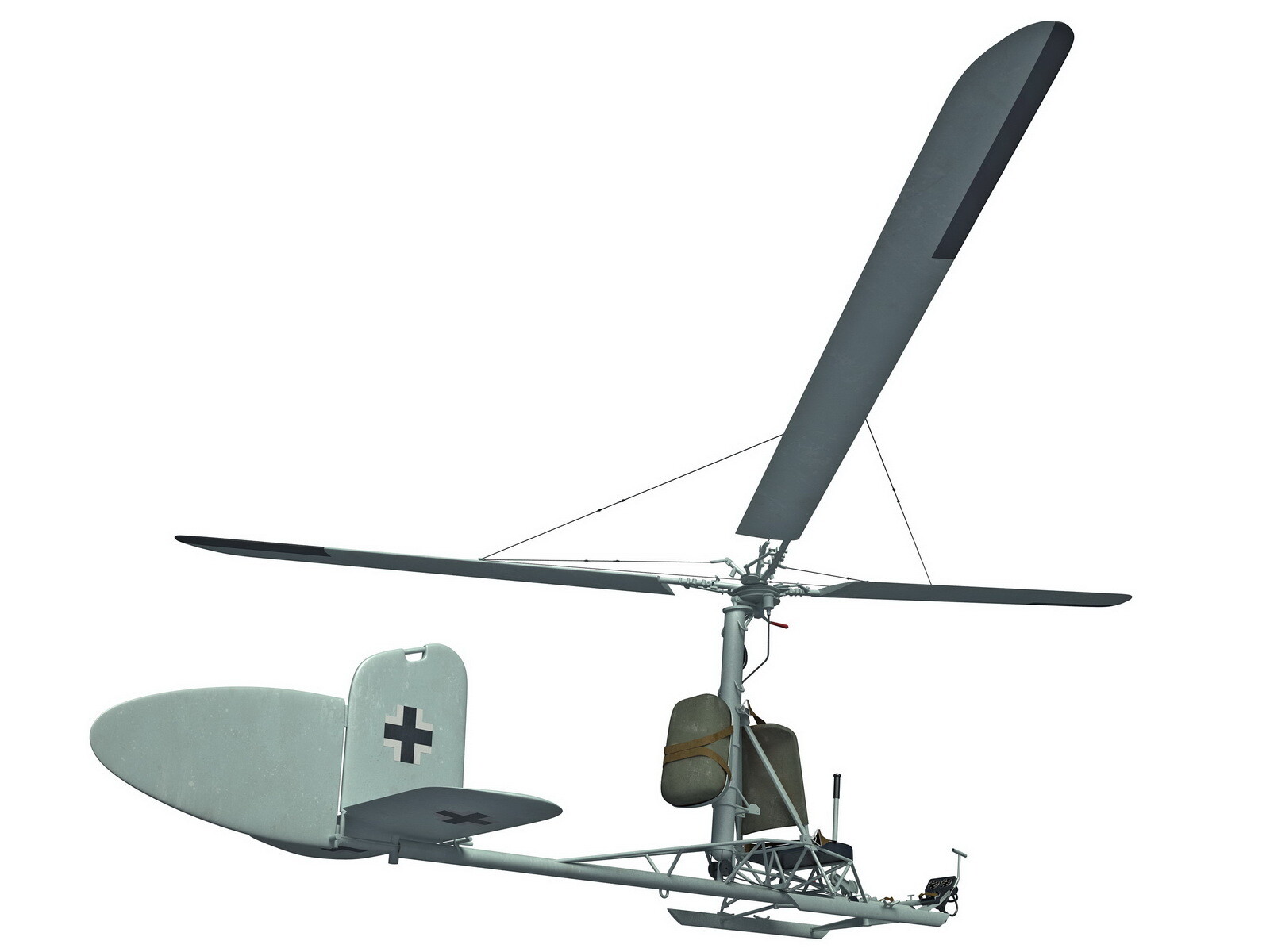 ArtStation German rotor kite FockeAchgelis FA 330 Bachstelze