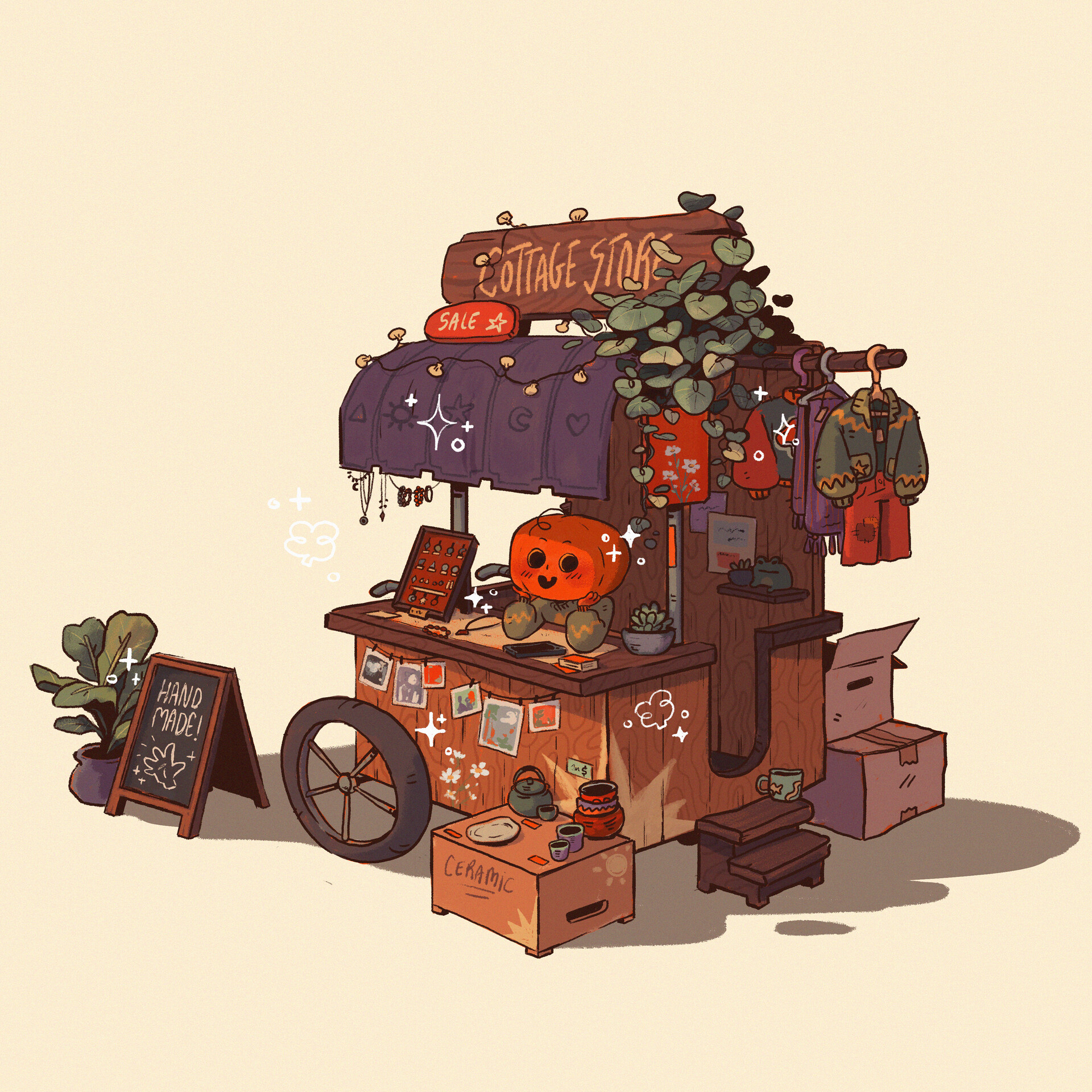ArtStation Pumpkin stand
