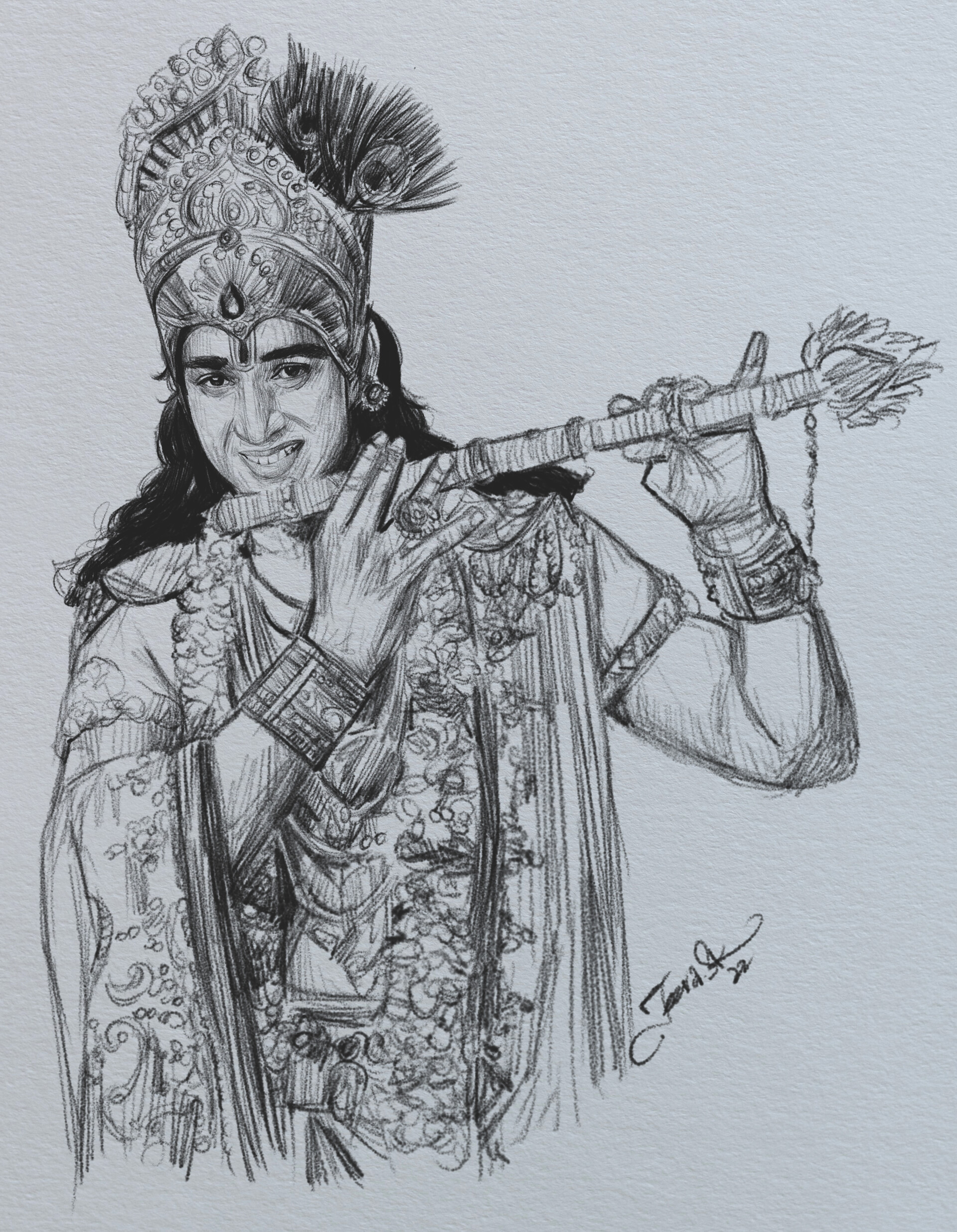 Fan art of Saurabh Raj Jain as lord Krishn by ParishmitaBora on DeviantArt