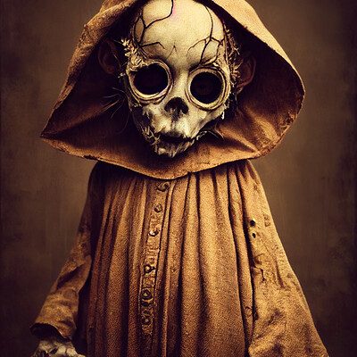 Dark philosophy darkphilosophy zombie child wearing a burlap mask by nicoletta 9c2ec613 e641 477f 8fef c2e50943a642