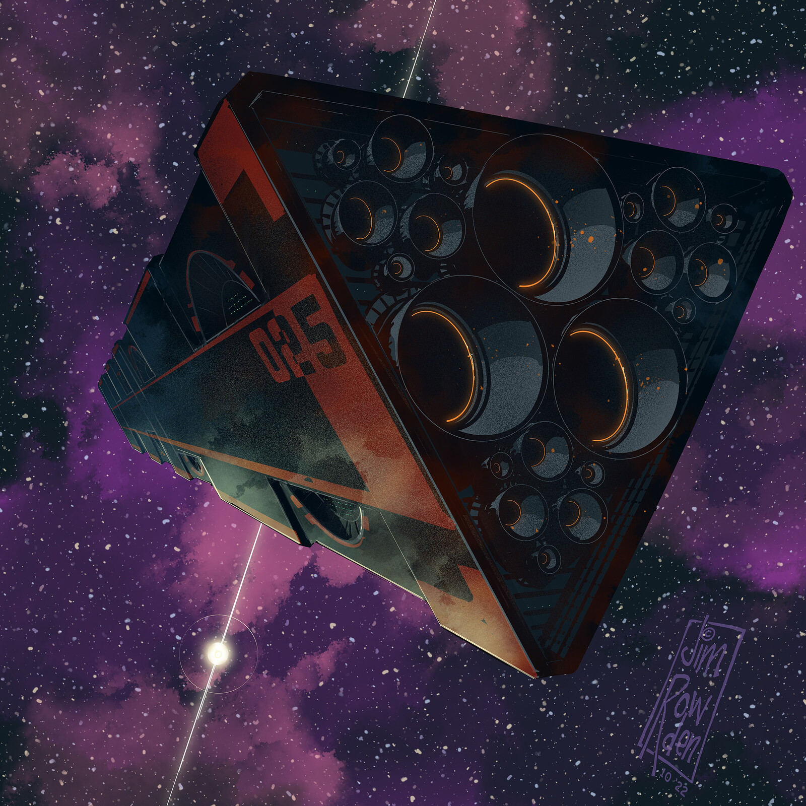 (Space)Ship 025 (Inktober 2022 - Day 6)