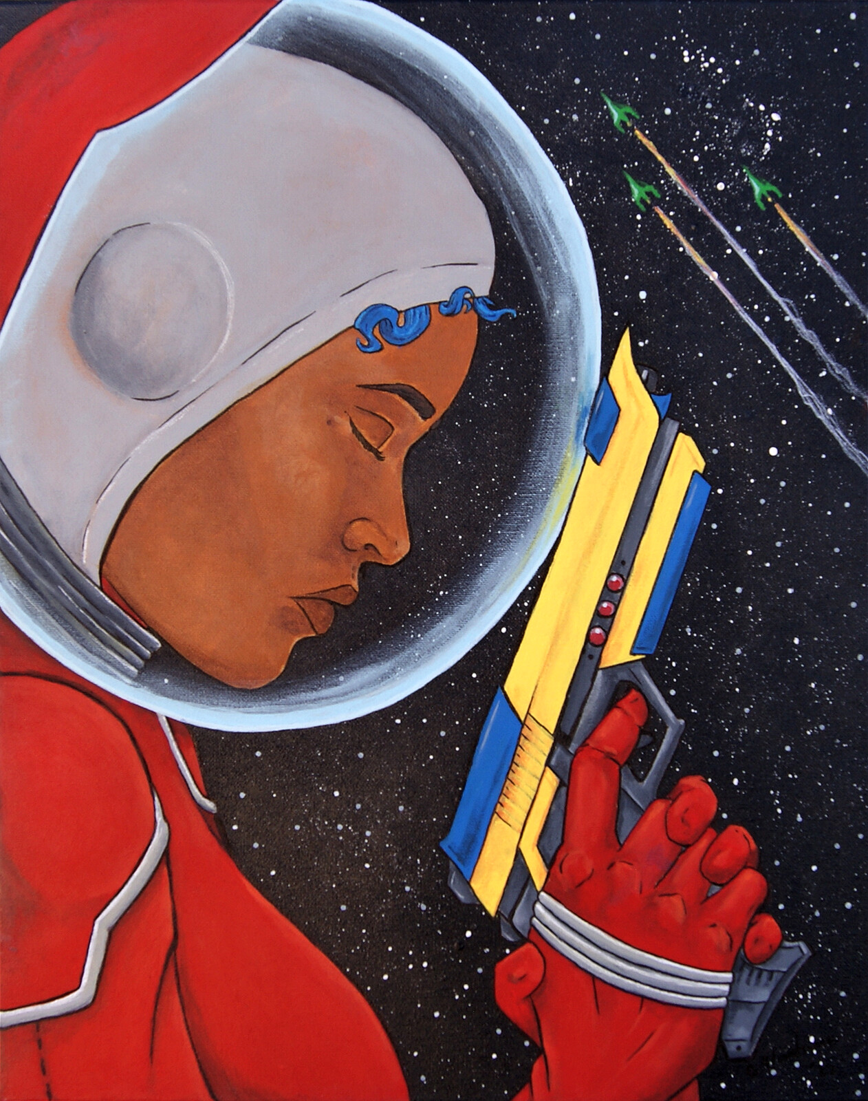 "Invasion"
Sci-Fi painting by Glenn D. Woodrome