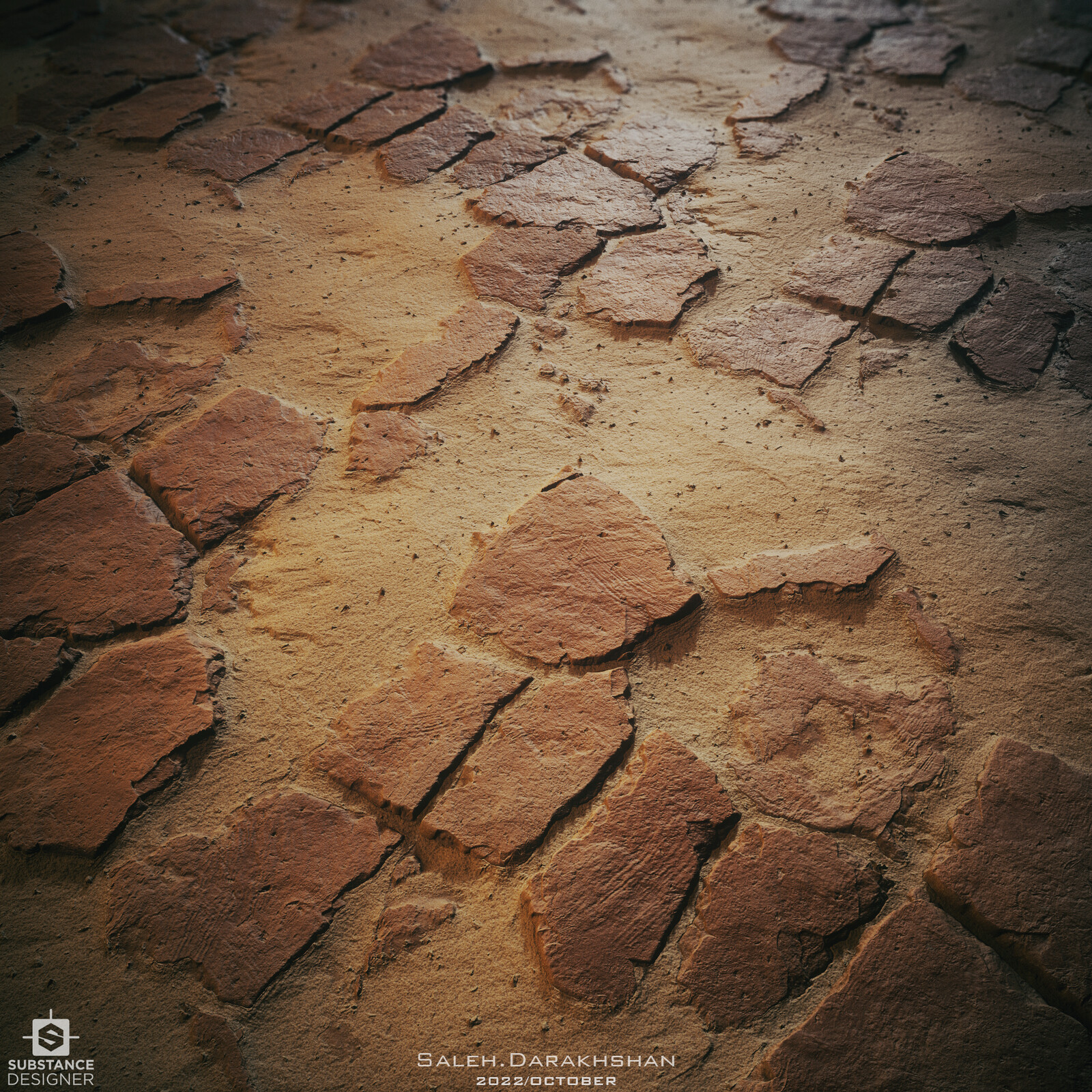 Stone Tiles In Sands - Substance Designer