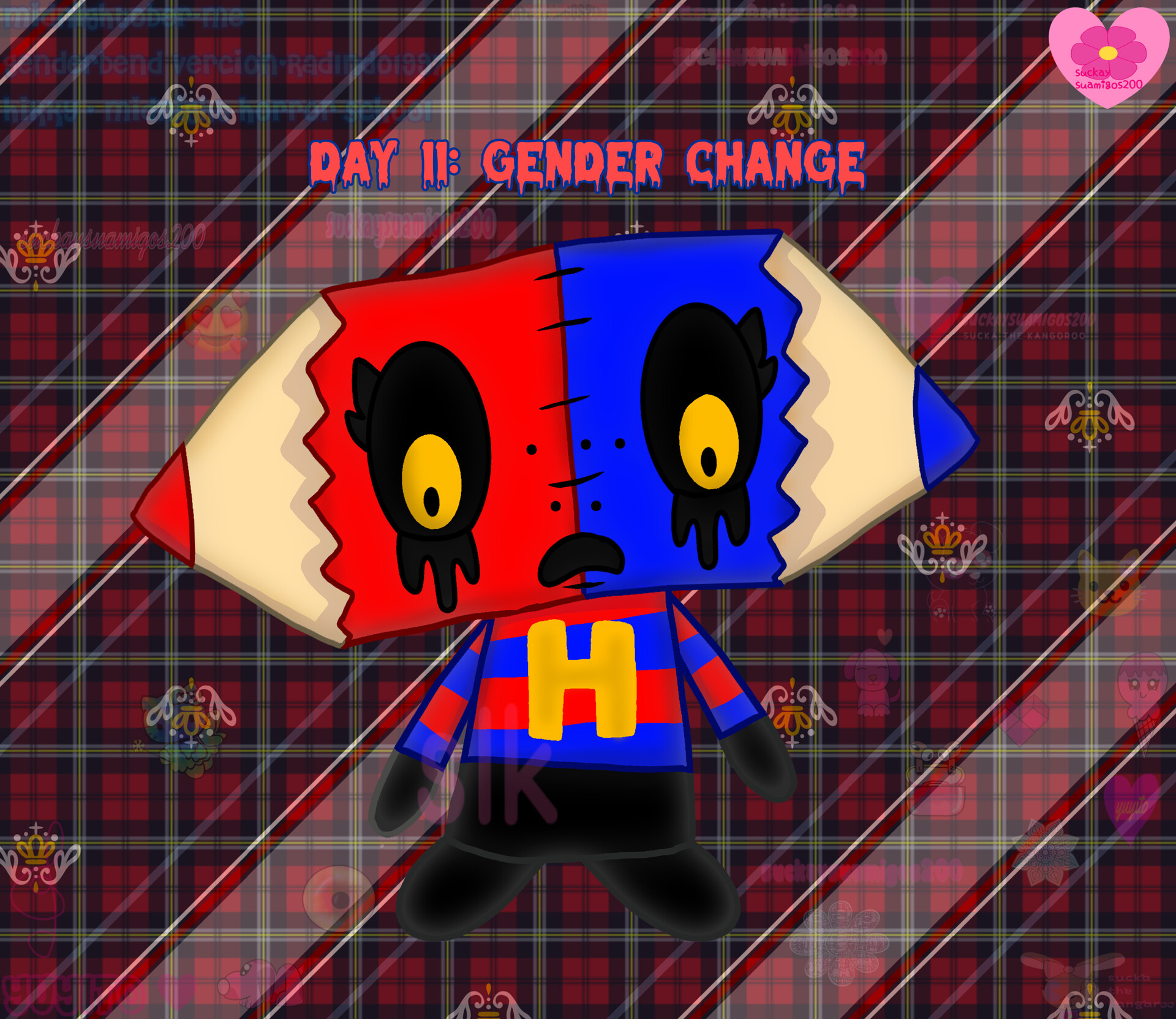 ArtStation midnightober Day 11 gender change