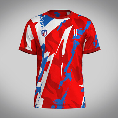 ArtStation - Soccer Red & Blue Jersey Player-11