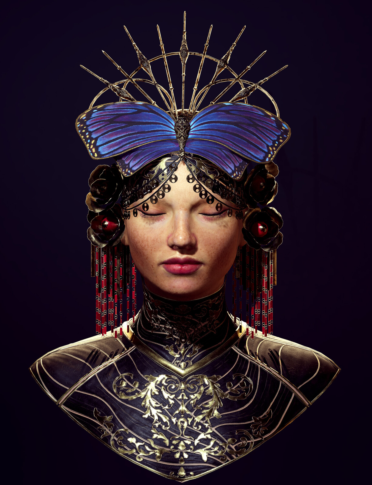 Female Bust Design (real time UE5)