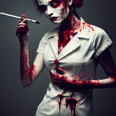 Dark philosophy darkphilosophy zombie vixen nurse holding a syringe beautiful s 49338970 8d9a 4fb5 b996 5adde936d97c
