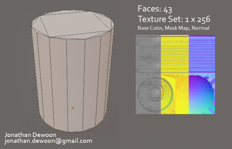 Lowpoly Tincan
