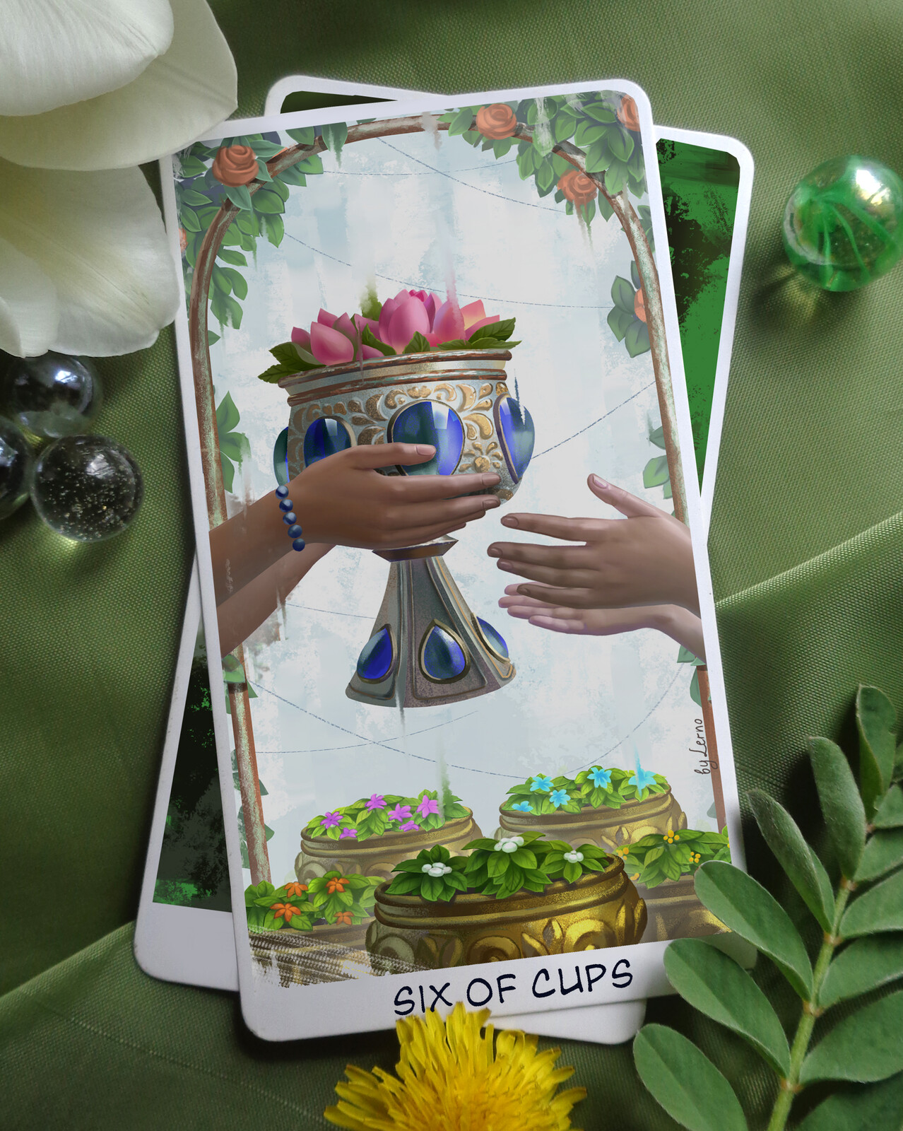 Anastasia Lerno tarot card six of cups