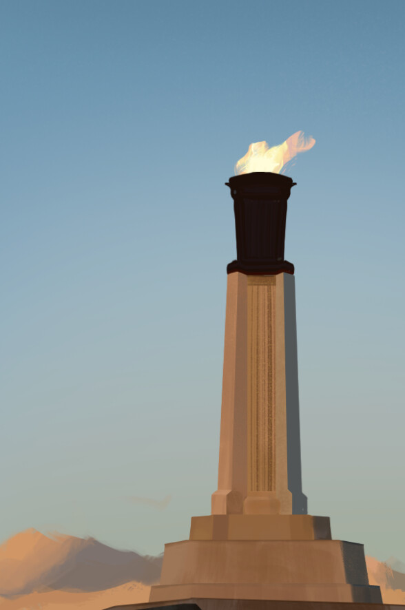 Torch at the L.A. Coliseum