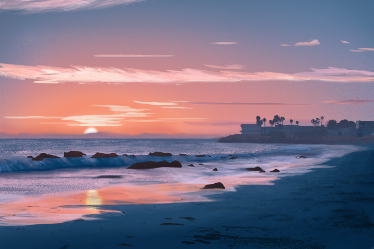 Malibu Beach sunset