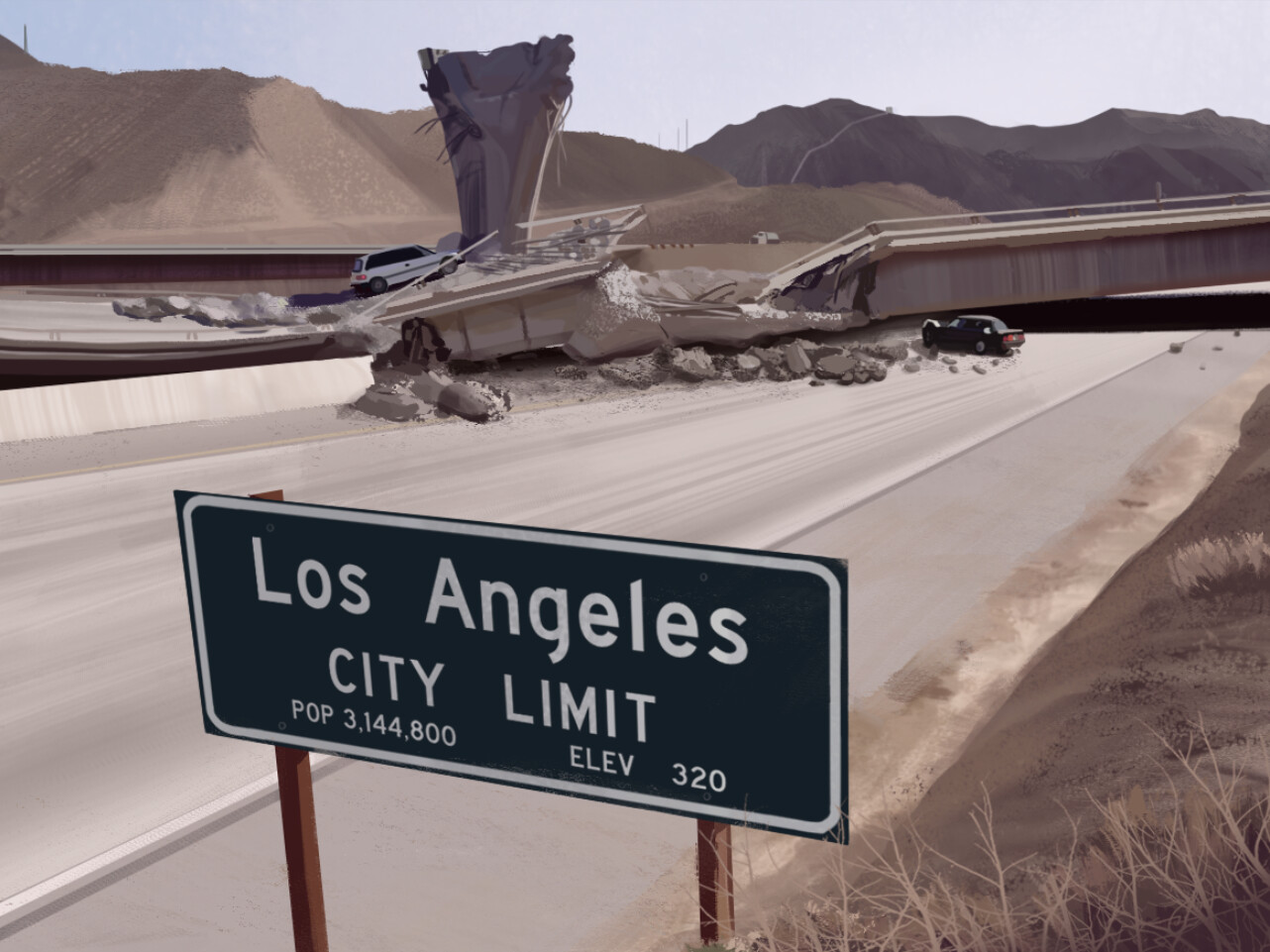 1994 Northridge Earthquake damage