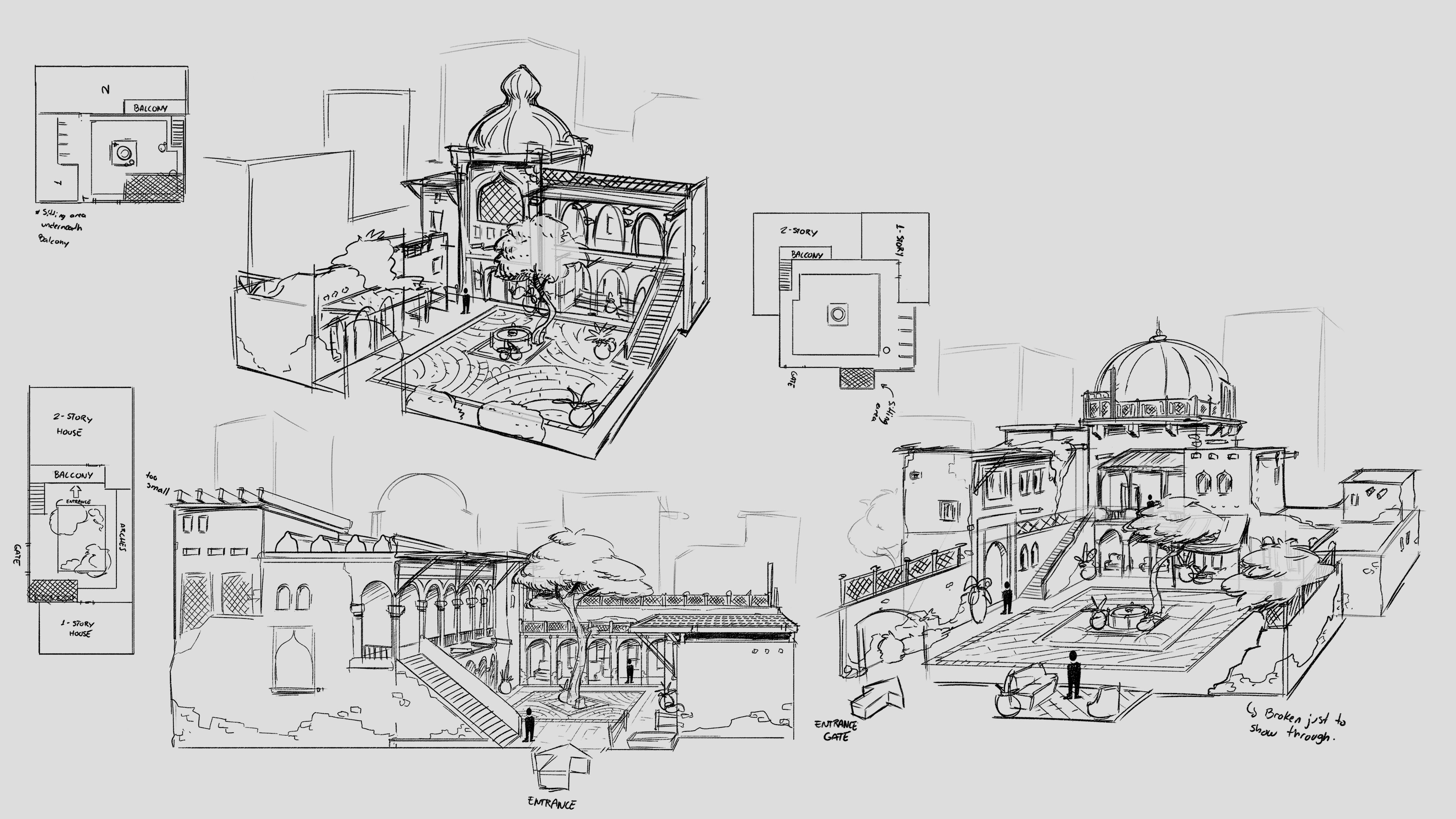 Rough Design of 3 different layouts.