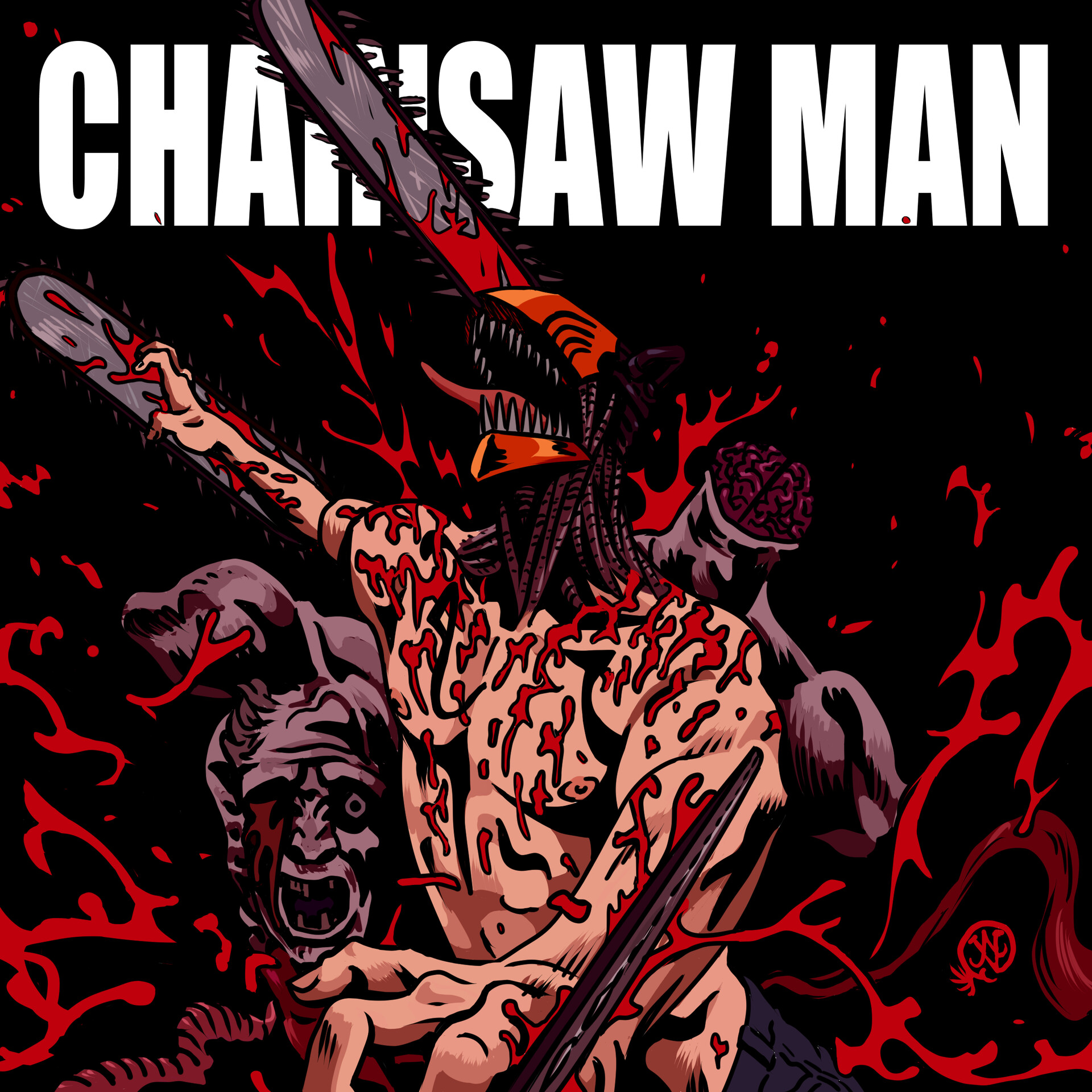 Chainsaw man ⛓️🔥 . . Episode 1 was straight heat . . Tags 🏷️  #chainsawmanfanart #chainsawman #chainsaw #chainsawmanmanga #animefanarts…