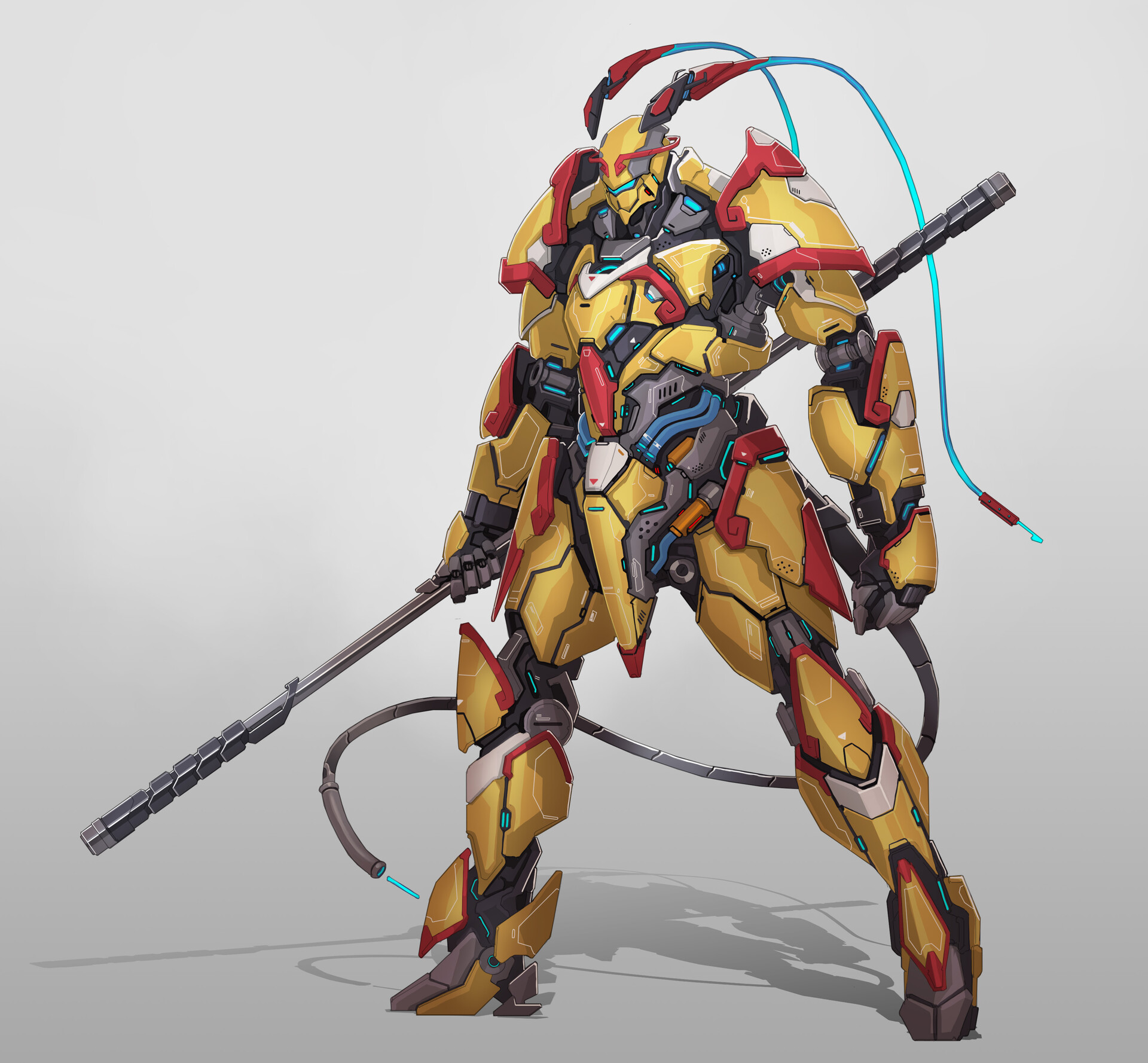 Artstation sun wukong the mecha 