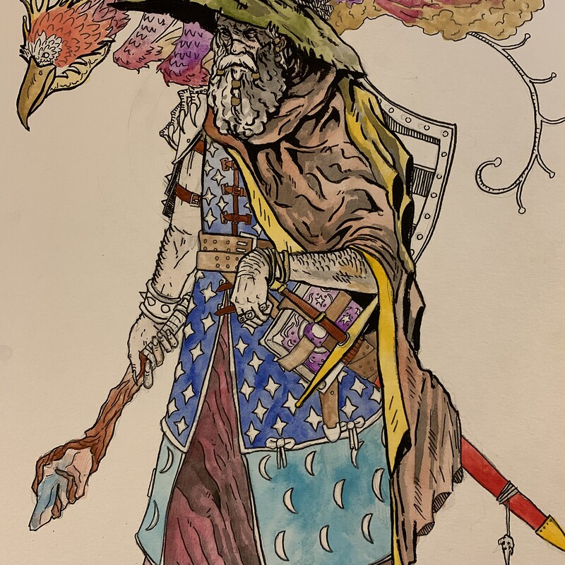 Scrappy Wizard and his Bird