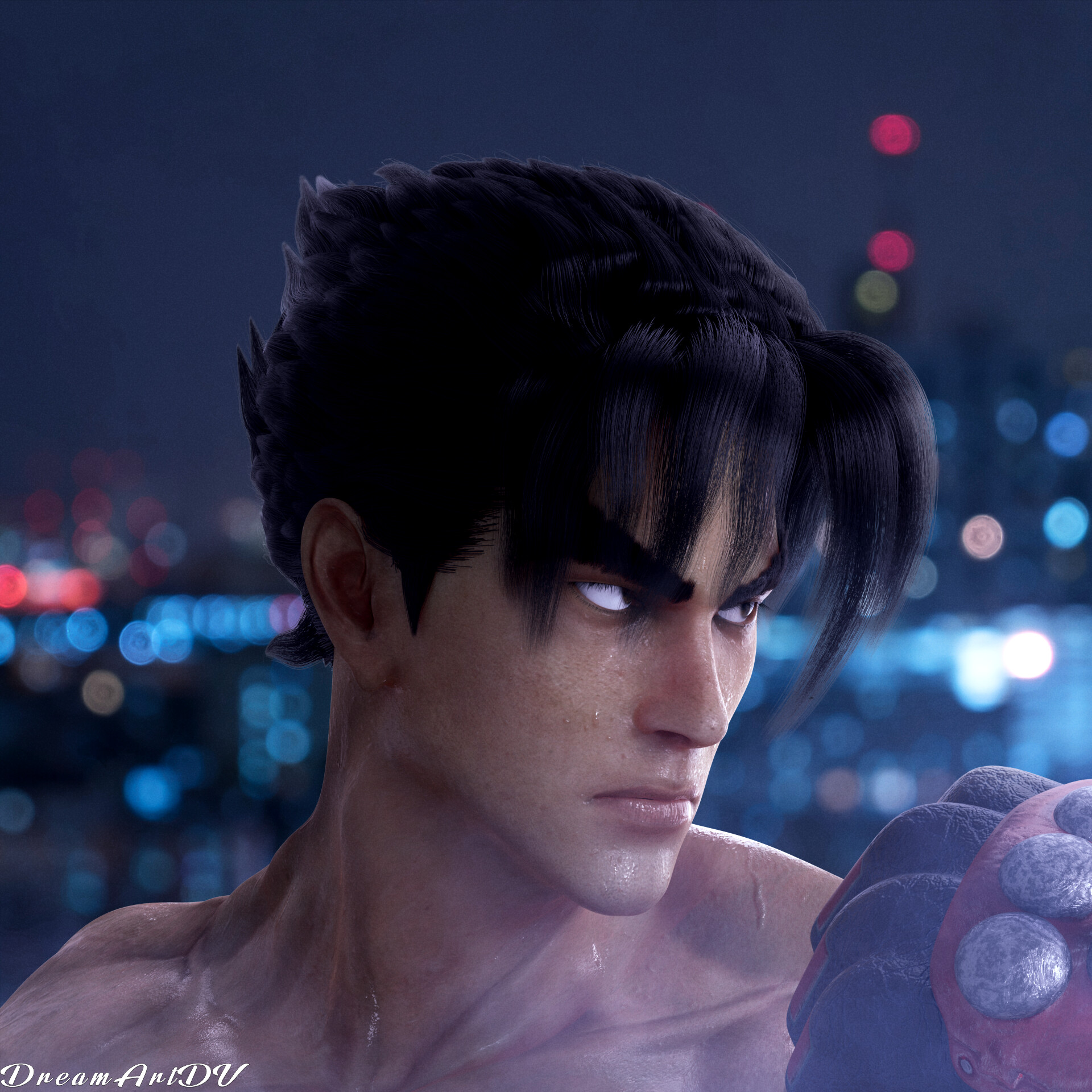 Blowout taper (jin kazama) in 2024 | Hair cuts, Mens hairstyles, Hair styles