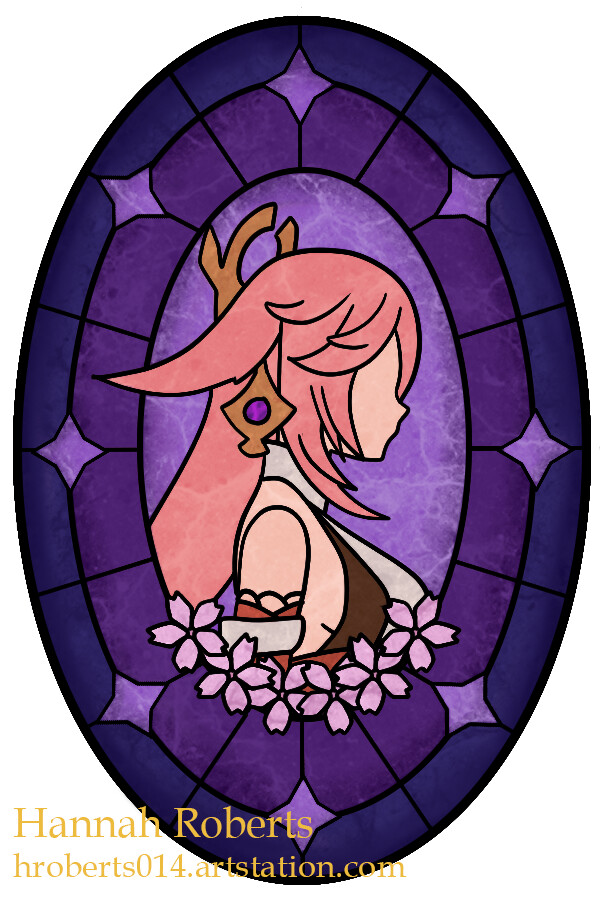 Stained Glass Yae Miko