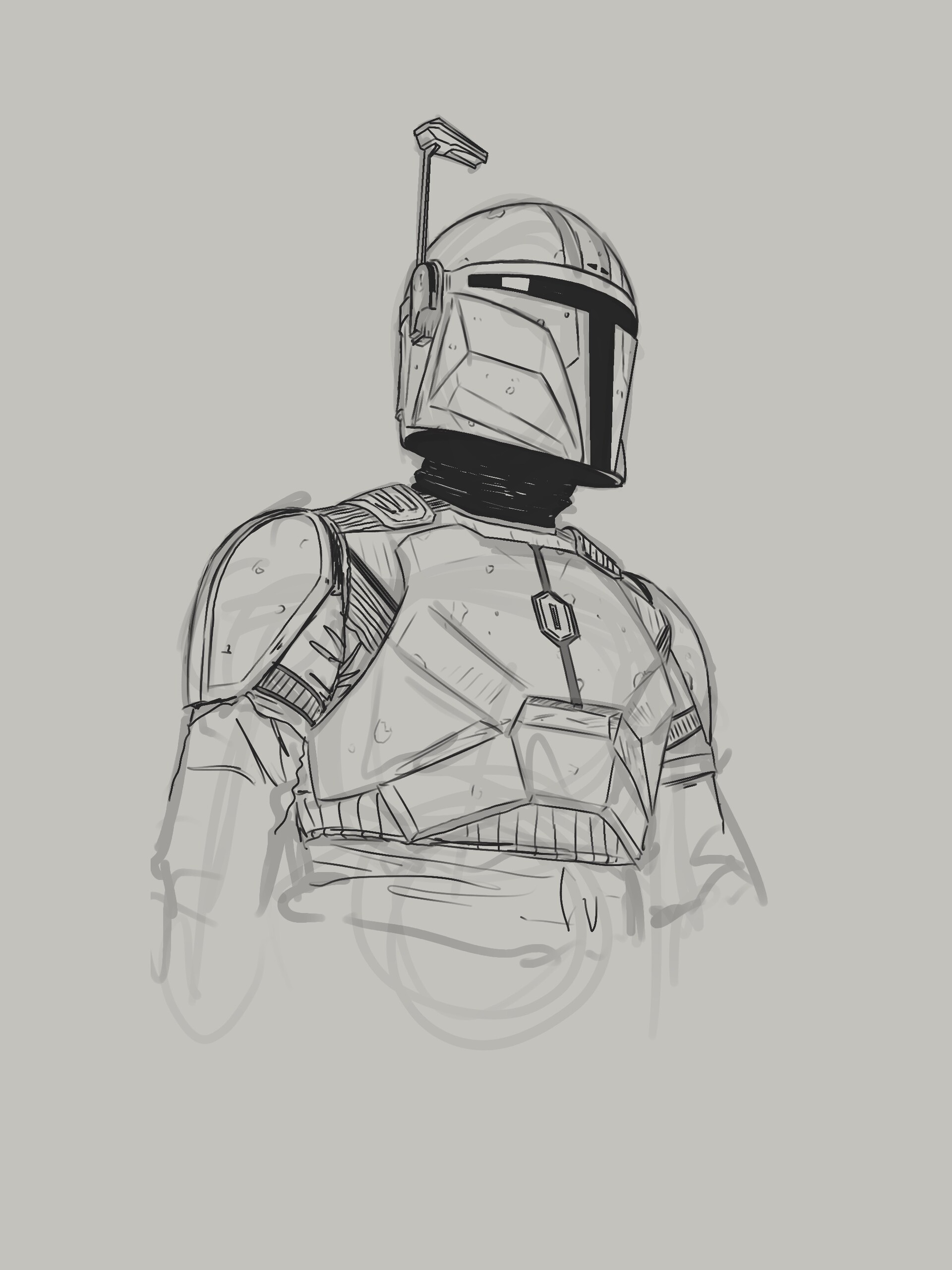 ArtStation Mandalorian sketch