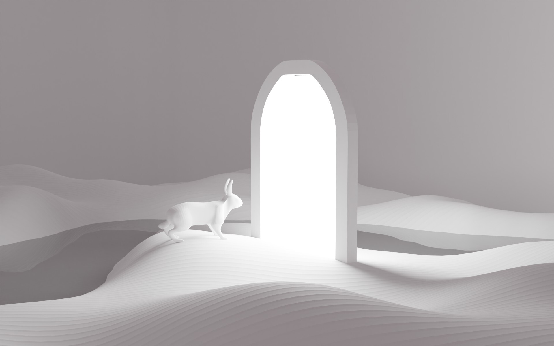 ArtStation - Follow The White Rabbit, image size:1920x1200