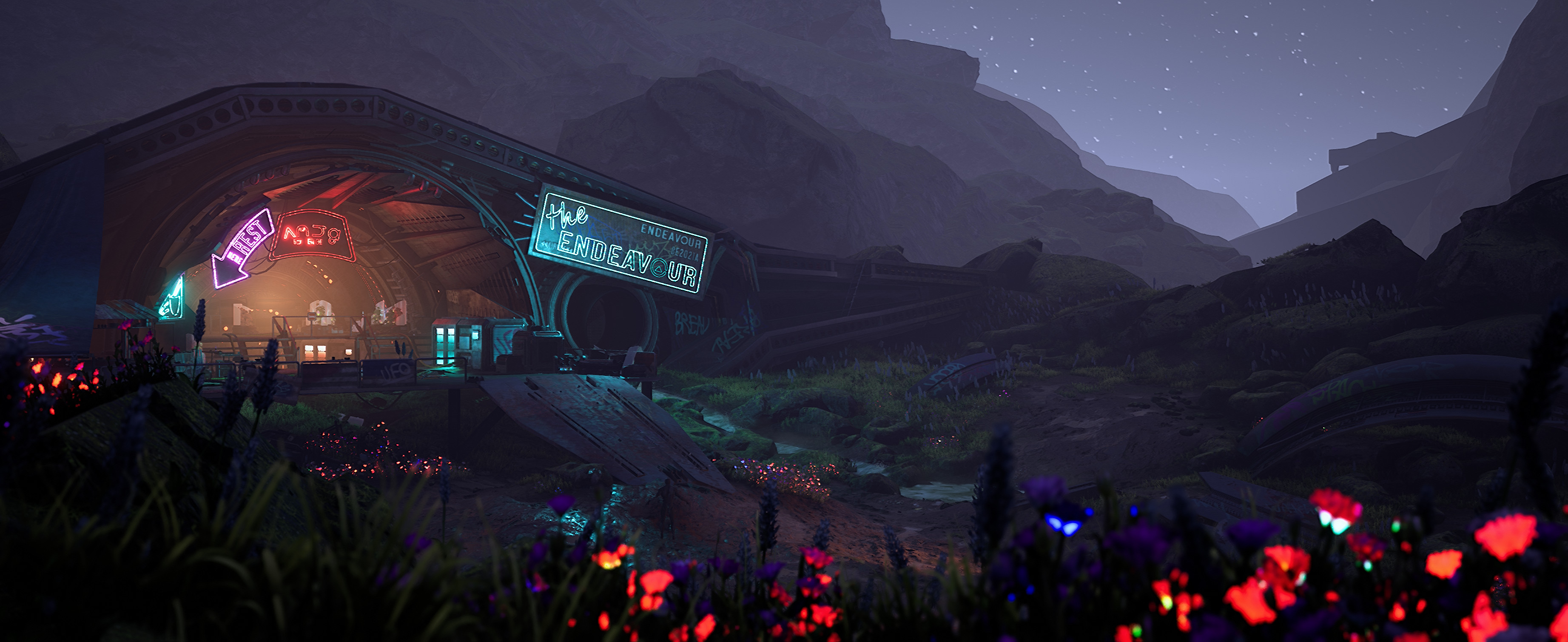 Additional wip shot at night which was considered but not used in original post