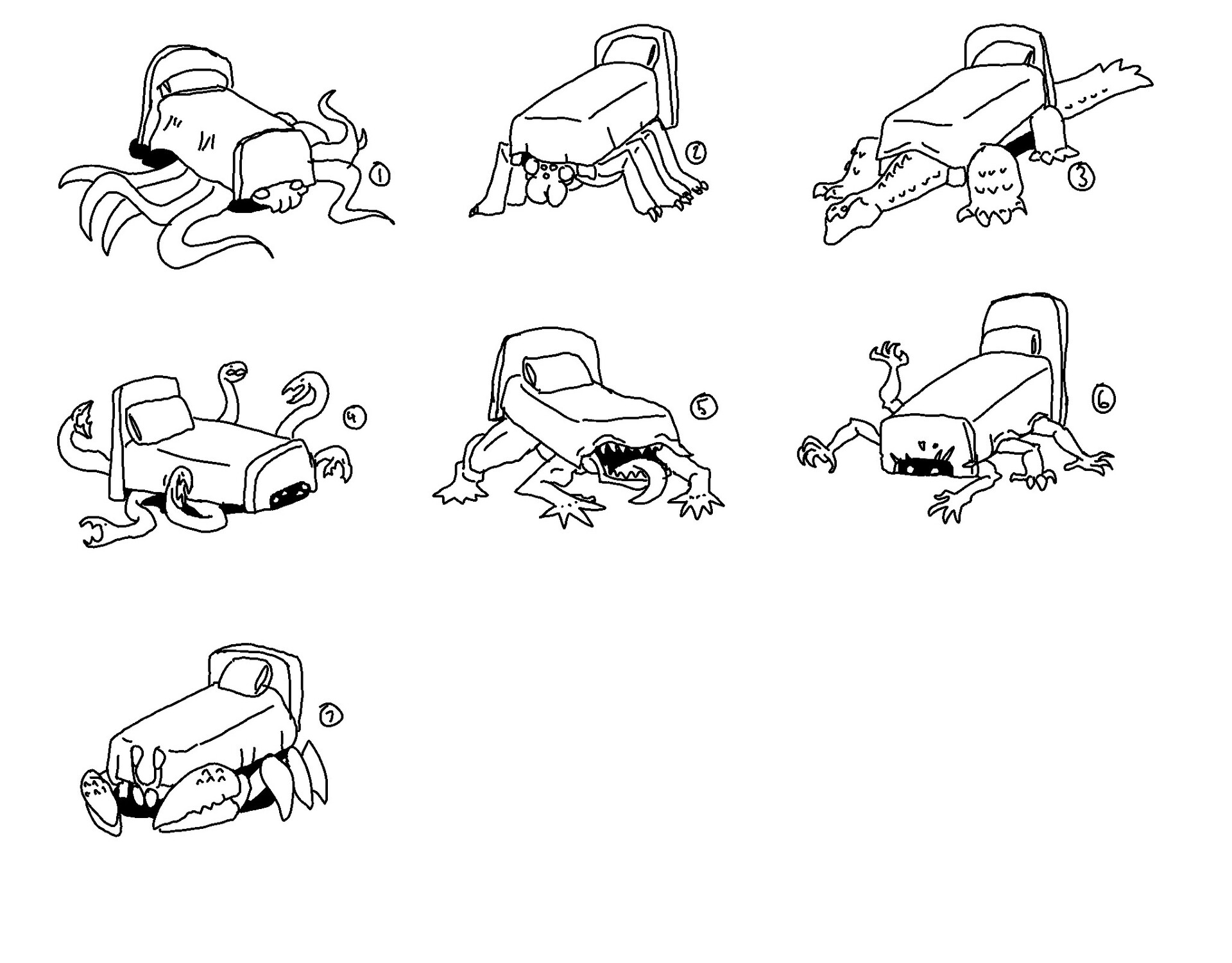 ArtStation Cardboard Hero Monster Under the Bed