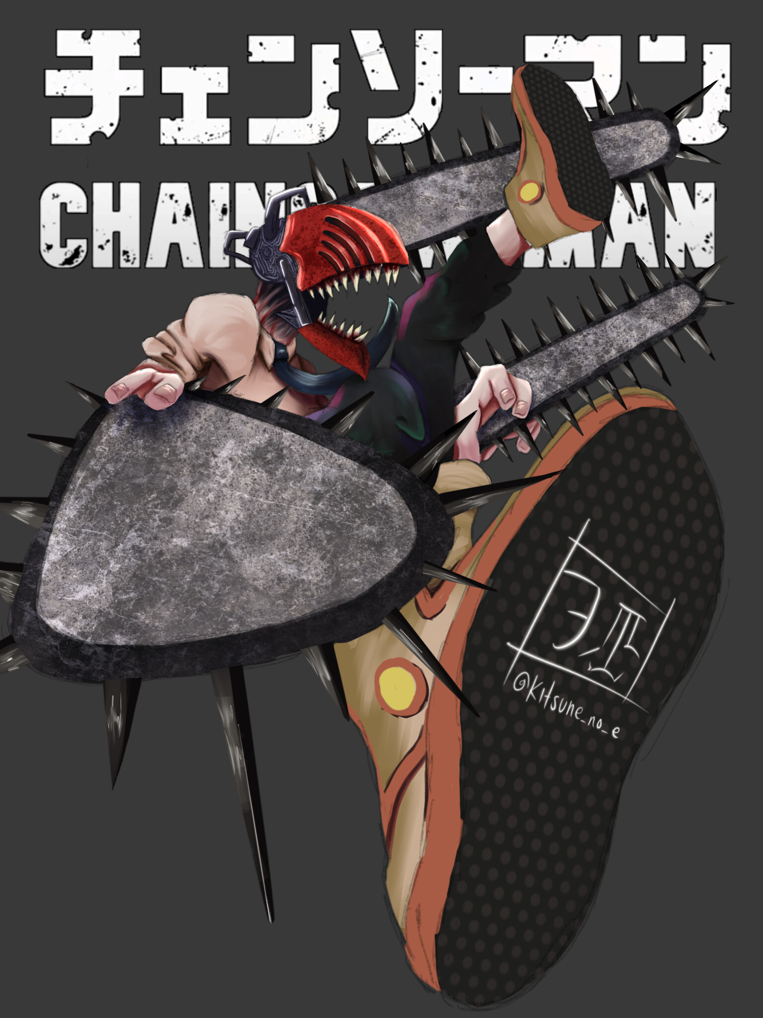 ArtStation - CHAINSAW MAN - Character Fan Art WIP