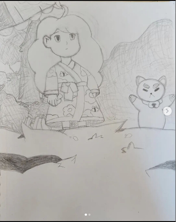 Bee and Puppycat: Lazy in Space Sketch